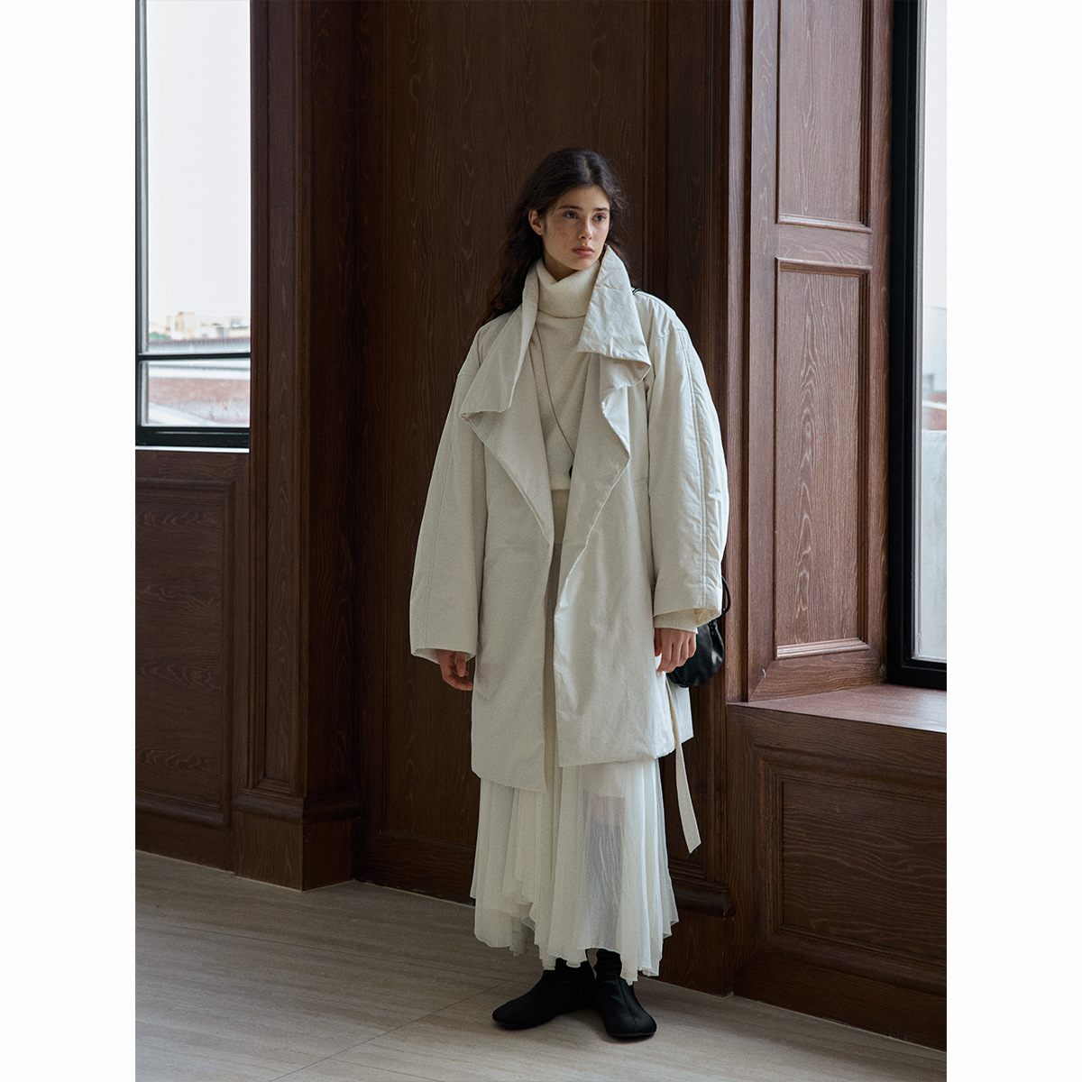 【识几】新品开售长绒棉蓬松立领棉服外套M7811