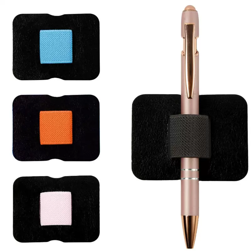 笔记本记事本笔夹 粘贴式笔袋  单支装弹力松紧带笔袋