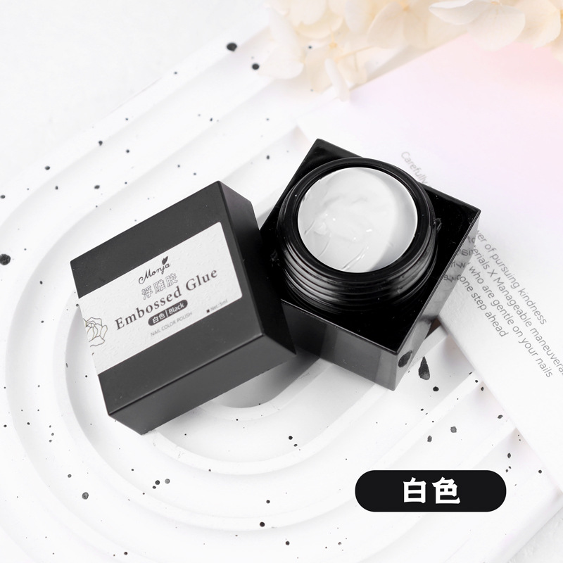 Pegamento de alivio de uñas de estilo japonés pegamento de fototerapia pintura línea de dibujo espejo de alivio tridimensional de plata dorada pegamento de esmalte de uñas al por mayor