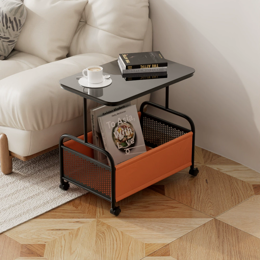 NetRed Creative спальня прикроватный шкаф легкий экстравагантный гостиная многофункциональная маленькая тележка рядом со сливочным стеклянным журнальным столиком