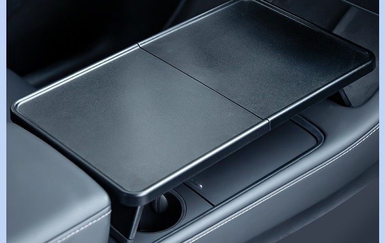 Suitable for the Updated Version of Tesla Model Y3, Car-Mounted Dining Tray Table, Central Control Camping Storage Modification Accessories, Hot-Selling