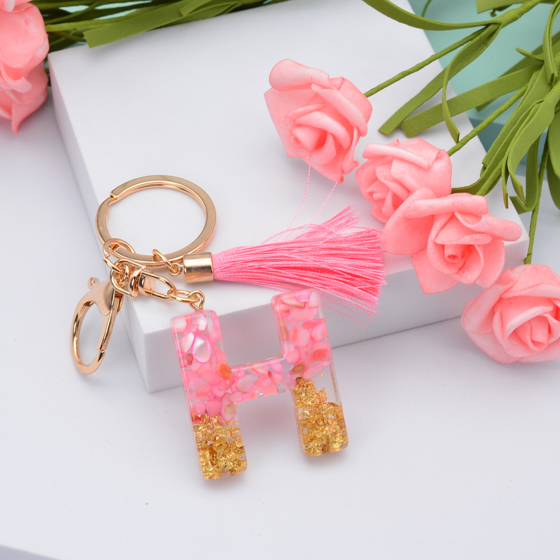 Fashion Letter Plastic Epoxy Keychain 1 Piece display picture 9