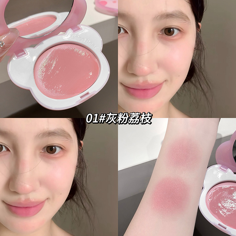 Gege bear hidrating silky blush natural brillante estereoscópico transparente hidratante blanqueamiento cosmético transfronterizo