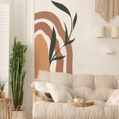 新款FX-F535創意個性不規則拱門臥室客廳美化裝飾牆貼紙