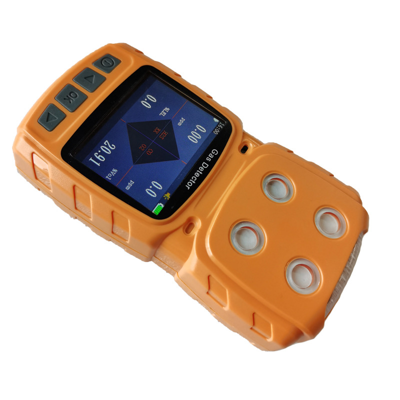 泵吸式一氧化碳氧气四合一检测仪手持有毒有害气体报警仪