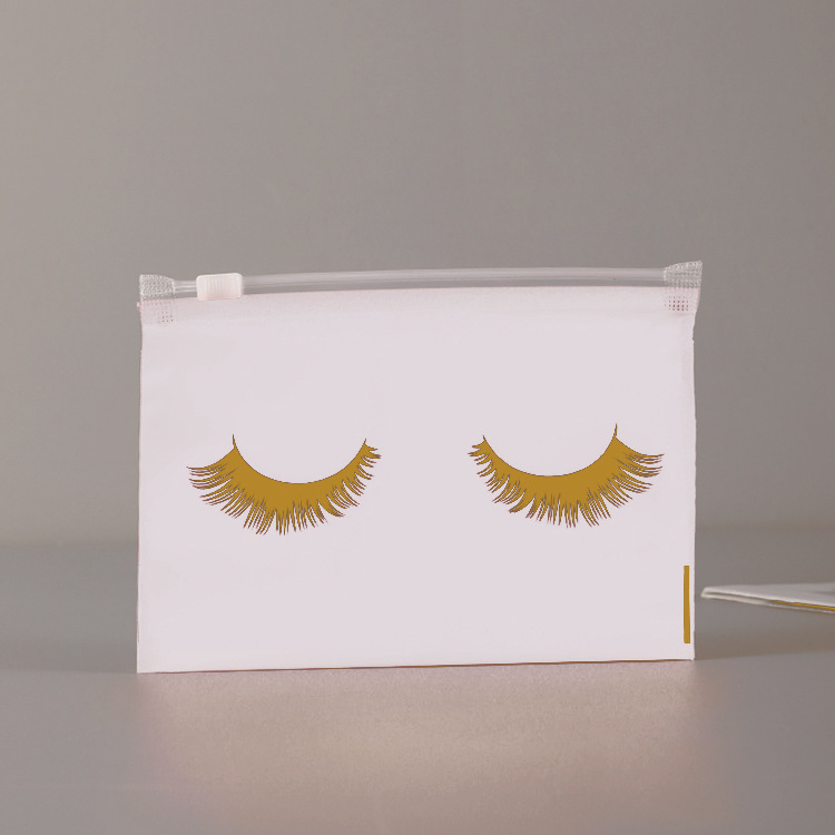 Suministro directo de fábrica en stock al por mayor bolsa de cremallera de pestañas EVA Bolsa De Rosa bolsa de cremallera negra bolsa de almacenamiento de combinación de maquillaje