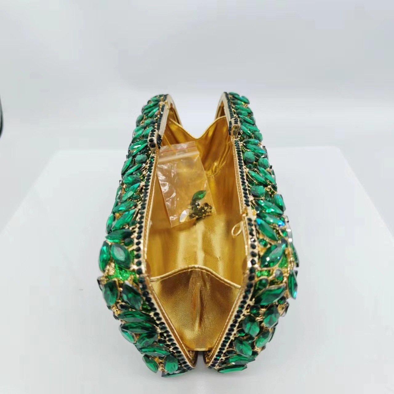 * Cross-border nuevo metal hueco con diamantes bolso de mano vestido de noche bolso de banquete bolso de cristal embrague