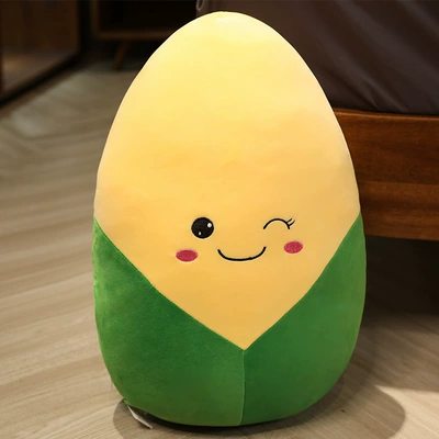 Oyuncaq yastıqlar, Cartoon Artificial Vegetable Eggplant - down-cotton-corn-30cm-01kg
