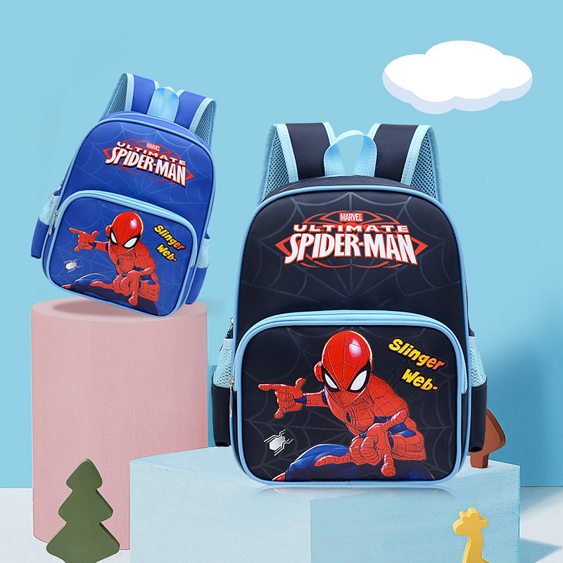 Mochila infantil mochila infantil niños 3 - 4 - 5 - 6 años de edad niños niños mochila de hombro de dibujos animados Spiderman