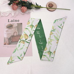 Spring and Summer Fruit Scarf for Women, Cute Headband with Tassels, Fresh and Simple, Hair Tying Accessory, Hair Ribbon and Decor for Women