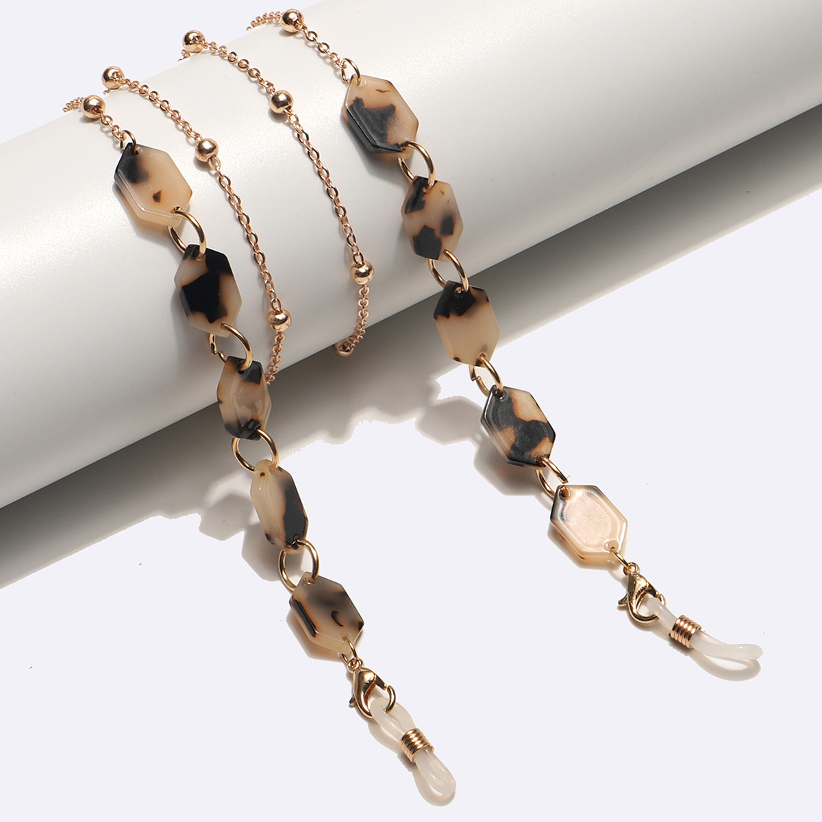 13g Weight Glasses Chain Classification Fashion Leopard Acetic Acid Sheets Women's Glasses Chain