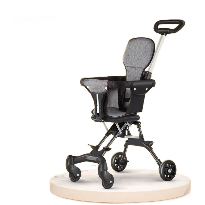Folding handheld children's walk stroller to go out