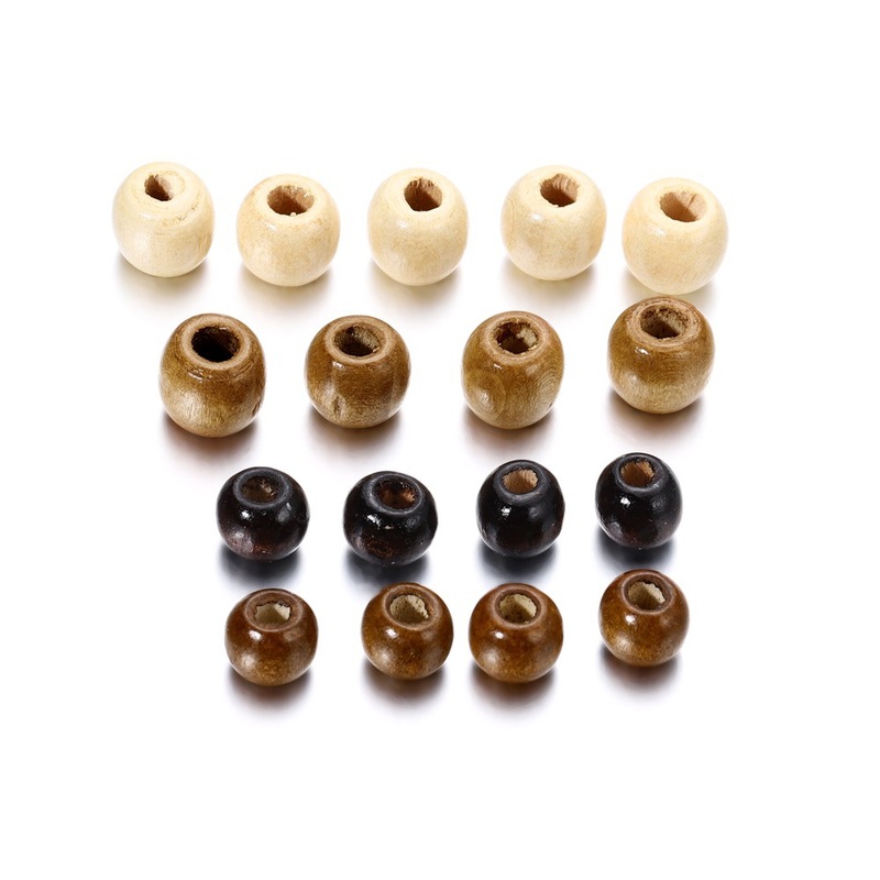 Maple color round beads 10/12mm wooden beads cross-border diy jewelry accessories wooden beads loose beads manufacturers in stock wholesale