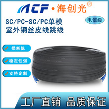 SC/UPC-SC/UPC單模單芯光纖跳線 室內室外鋼絲皮線光纜  電信級