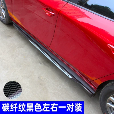 Big Surrounded, 14-23 Mazda 3 Angkesela - single-pack-20-23-angkesela-a-pair-of-carbon-fiber-pattern-side-skirts