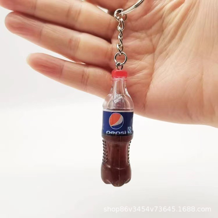 かわいいミニコーラフェンダー飲料瓶缶キーホルダーカップルバッグ自動車ストラップ小プレゼント|undefined