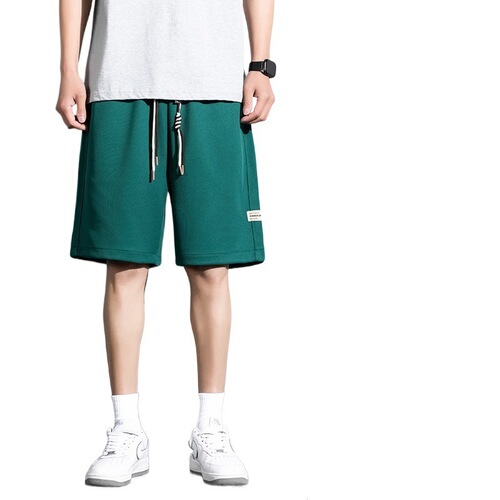 2025 New Men's Pure Cotton Shorts American Style White Shorts Men 2025 New Loose Sporty Casual Drape