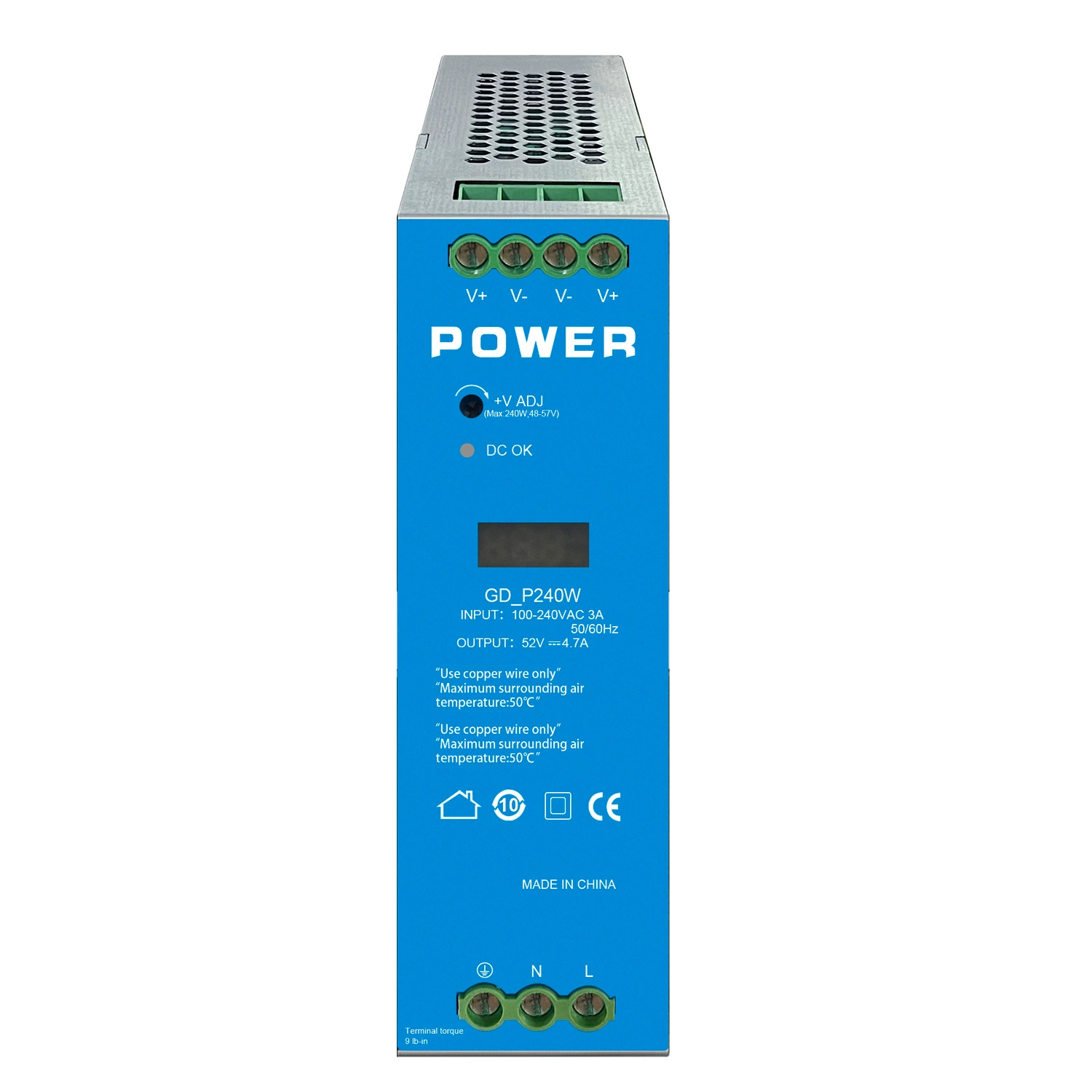 Блок питания промышленного класса мощностью 300 Вт | DIN | Источник питания промышленного класса рельсового типа | Промышленный выключатель питания POE