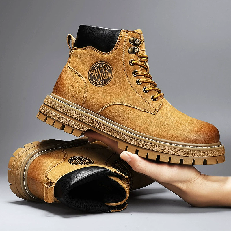 2023 Осенняя мужская обувь больших размеров, 46 кожаных мужских ботинок Martin 47 мужских ботинок с ревенем 48, широкая хлопковая обувь на флисовой подкладке