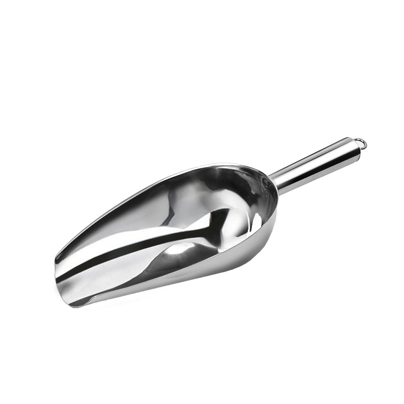 Ice shovel stainless steel integrated rice shovel 10 inches flour tea popcorn food shovel milk tea shop ice making machine 5