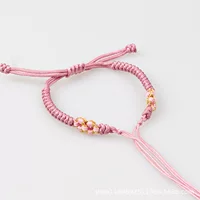 DIY регулируемый ручной работы полуфабрикат Peach Blossom Ручная Веревка ювелирные аксессуары веревка связанная нефрит и т. Д.