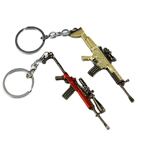 Desert Escape Signal Mini Gun Qub88 Style MK14AWM 98k Helmet SKS M416 Backpack Keychain