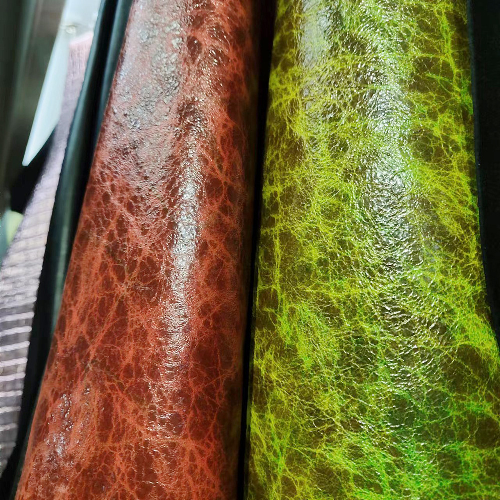 新款仿大理石皮革牛皮箱包大理石皮革面料磨砂头层真牛皮1.2mm厚
