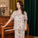 Shanghai Story High-end Pajamas Short-sleeved Pants Shorts Three-piece Set Women's Thin Silk Imitation Home Clothes suit