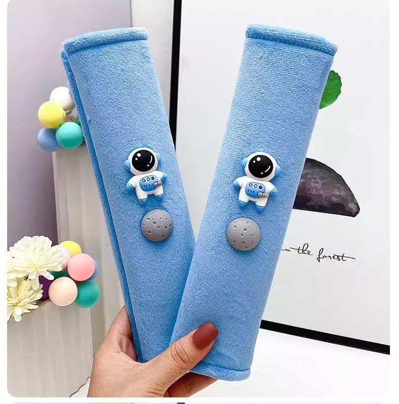 Car Seat Belt Shoulder Cover, High-End, Anti-Strangle, Soft, Jingle Cat, Cute, Extended Car Decoration Cartoon