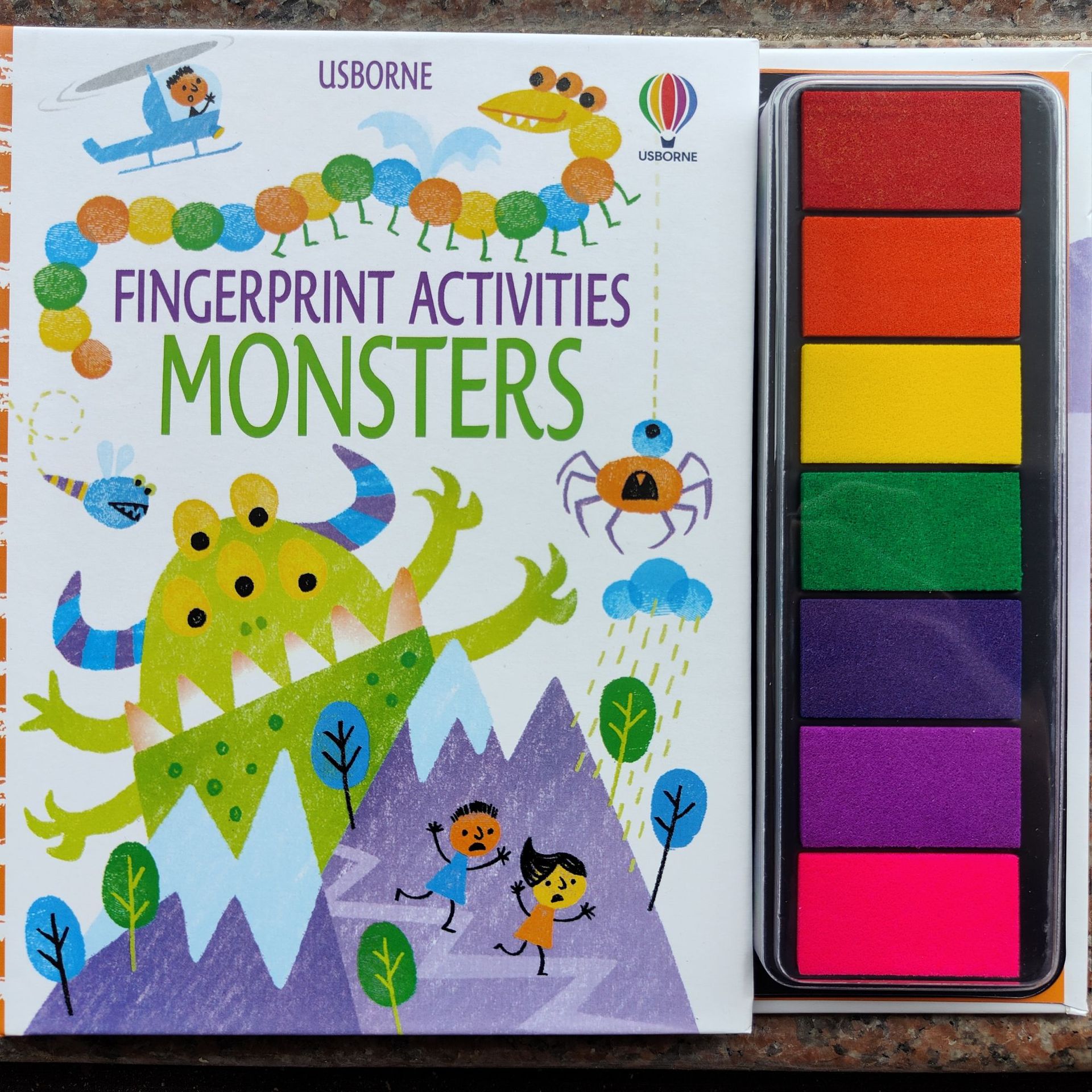 Libro de pintura con huellas dactilares para niños con sellos y tintas ecológicas juego creativo educativo