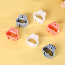 北欧色软胶拖把架免打孔无痕胶拖把夹圆柱体强力胶无痕拖把挂钩