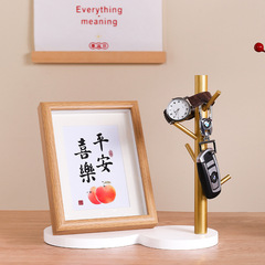 Wholesale Creative Wooden Gourd Tray Tree Branch Cup Rack Entrance Hall Key Rack Living Room Decor Ornament Storage Rack