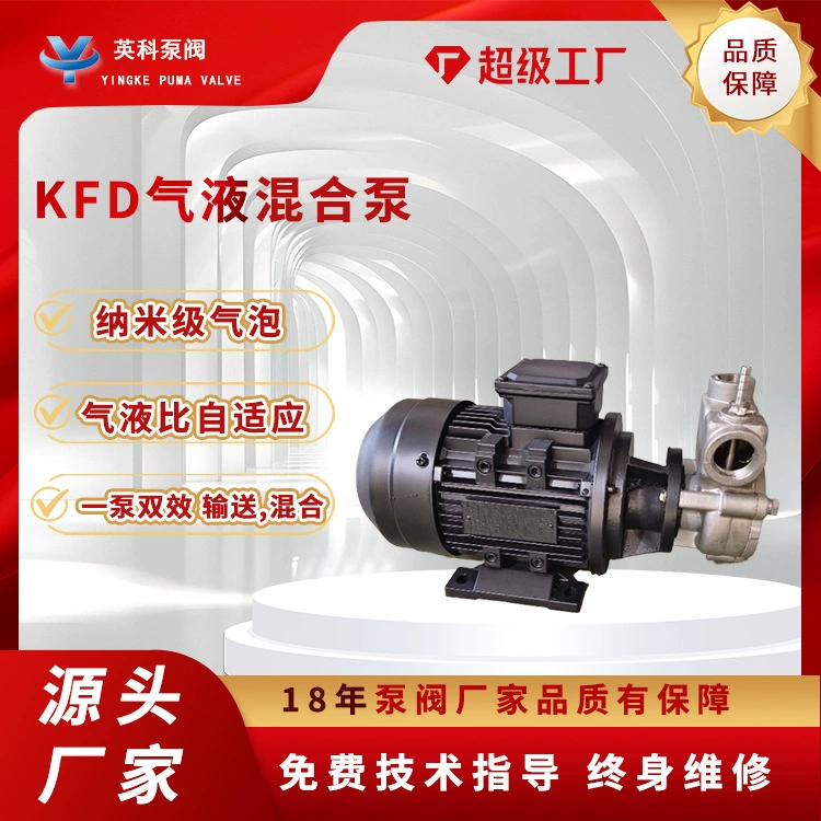 Самовсасывающий насос для смешивания газа и жидкости 40KFD-4, озоновая вода, воздушно-флотационная машина из нержавеющей стали, устойчивая к коррозии, насос для растворенного воздуха мощностью 2,2 кВт.