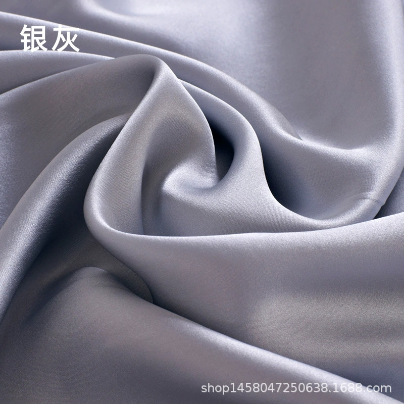 Silk fabric 100% mulberry satin, 114 cm width, 16 momme, plant‑dyed, wholesale multi‑color