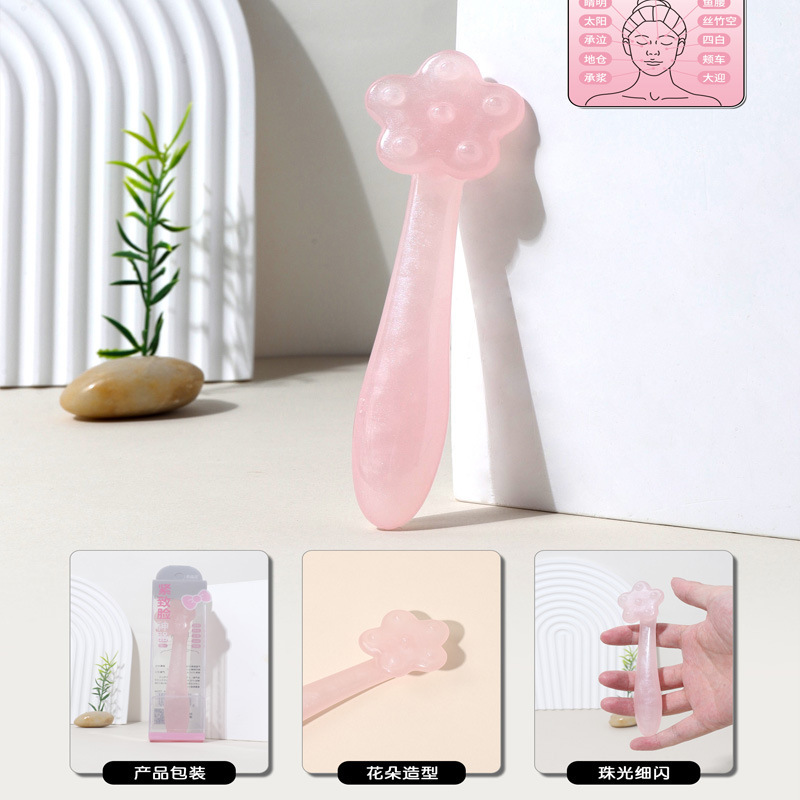 新款白月光系列梳子女头部经络按摩梳宽五齿头梳海马防头皮按摩器|undefined