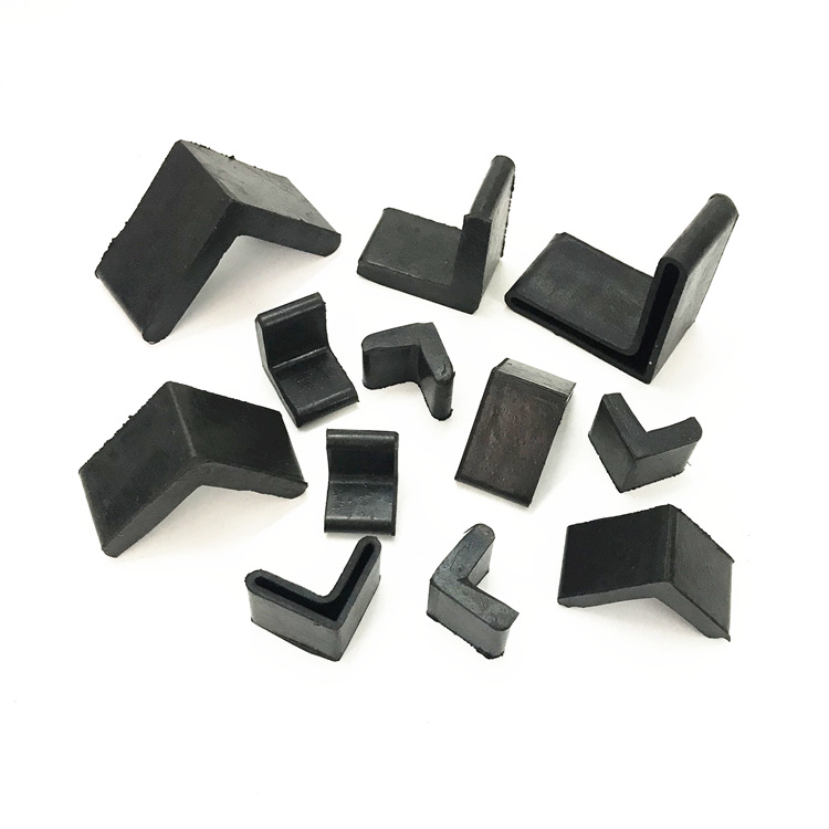 三角铁套脚垫L型角钢套货架垫脚橡胶支架保护胶套铁床脚套X20