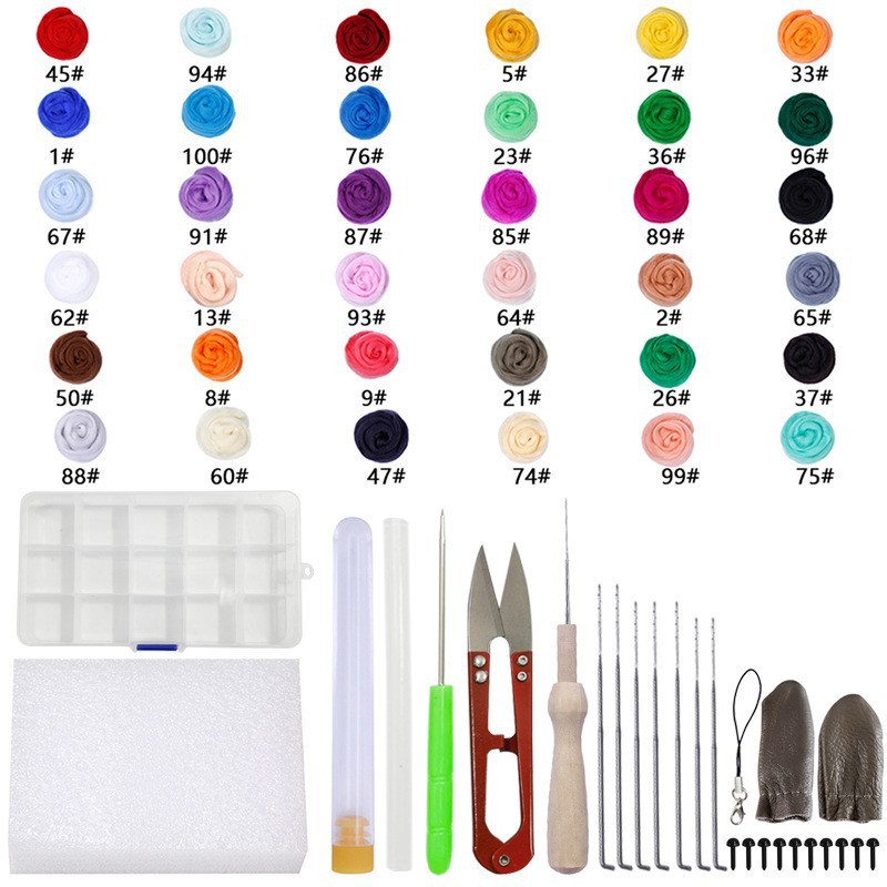 36 colors 3 grams + tool bag