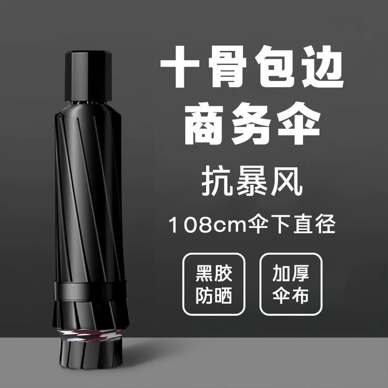 Business large large umbrella wholesale windproof men's umbrella manual rain and rain dual-use folding umbrella wind-resistant rain-proof advertising Business large large umbrella wholesale windproof men's umbrella manual rain and rain dual-use folding umbrella wind-resistant rain-proof advertising