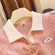 2025 New Sweet Summer Girls suit Shorts Polo Collar Two-piece Short Sleeve Base Shirt Collar Baby Pink