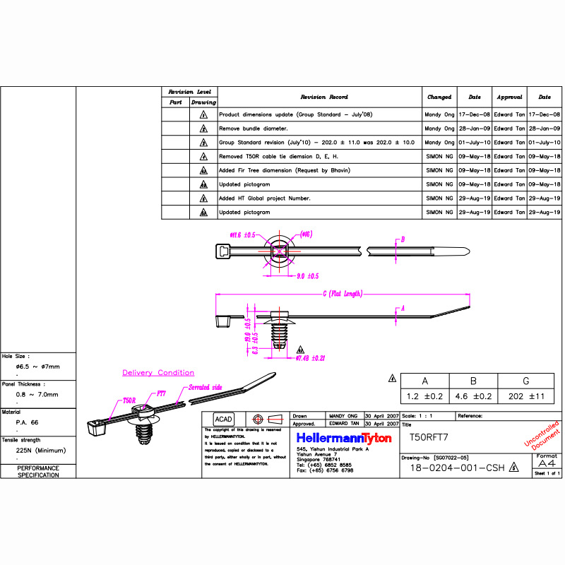 ������ Բ��ɼ��ͷ����ʽ�̶��������� T50RFT7 ���ߴ� 156-00289