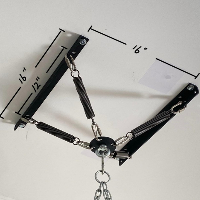 Cross-Border Hot Selling Heavy Ceiling Boxing Sandbag Vibration Damping Spring Steel Bracket