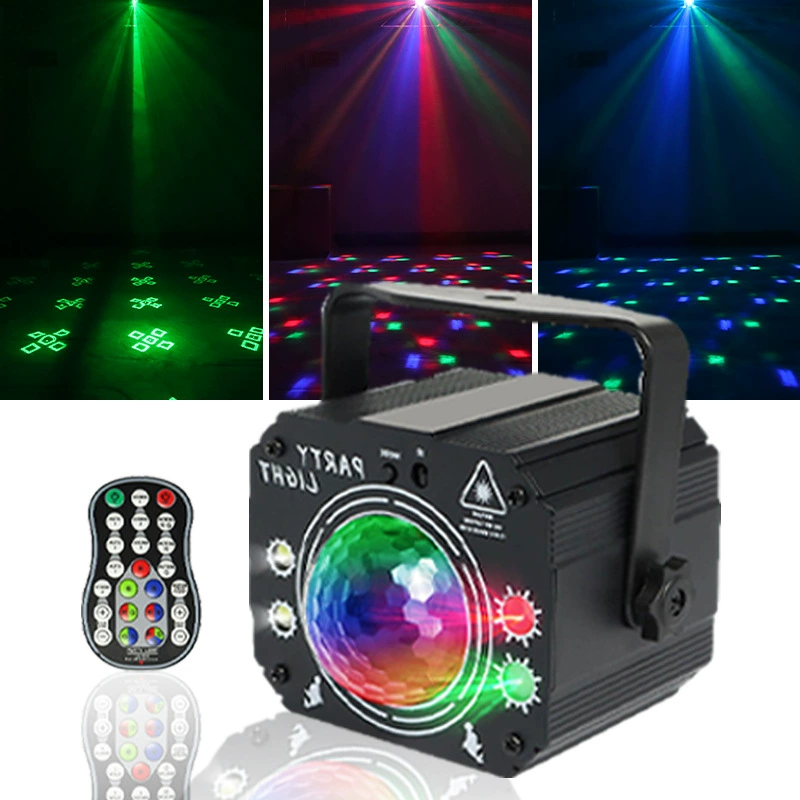  stage laser magic ball light small four-in-one 64 pattern projection atmosphere rotating party DJ disco ktv bar