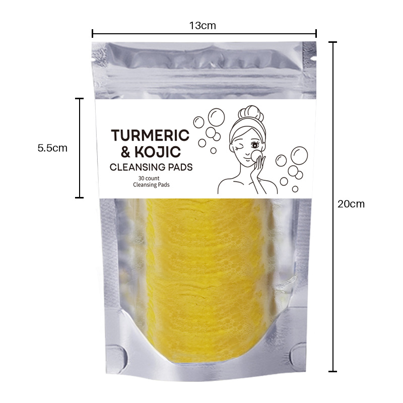 Turmeric Exfoliating Cleansing Pads Compressed Facial Sponges Skin Care Tools Fo - Picture 9 of 10