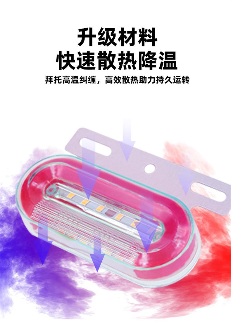 Cross-Border Led Running Water Truck Side Lights Truck Side Lights Red Yellow Blue Green White Truck Side Lights Strong Lighting Ground Side Lights