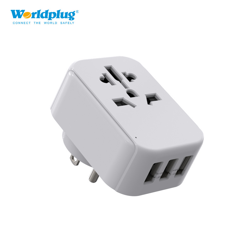 多国转美国加拿大日本多功能转换插头插座USB墙壁插座