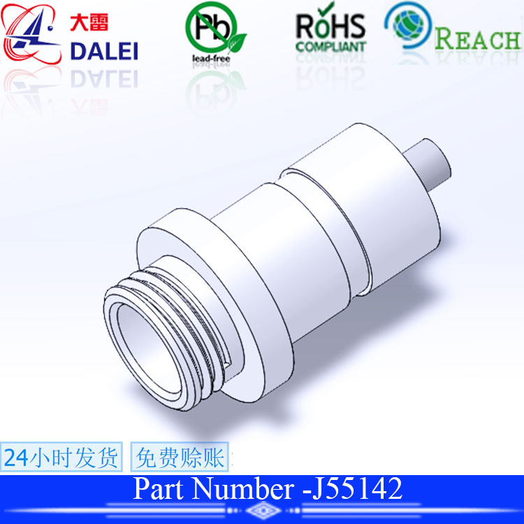 DC母座5521/5525锁牙式JACK螺牙式锁扣式插座5.5*2.1/5.5*2.5DC插