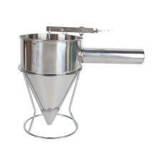 定制不锈钢章鱼小丸子漏斗蛋糕烘培工具面糊漏斗摆摊烘焙奶油漏斗