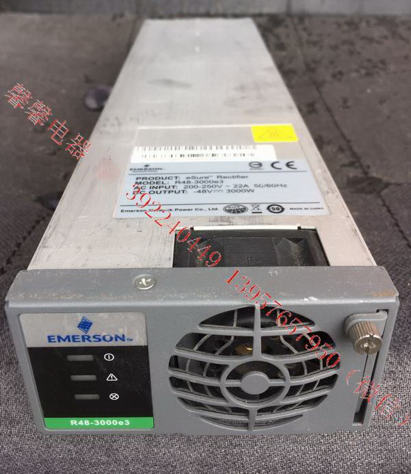 新款 EMERSON R48-3000e3 3000W 二手通信电源 小体积 率