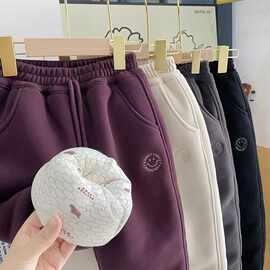 童装男童新款温变石墨烯超厚抗寒保暖男女发热超厚棉裤防风