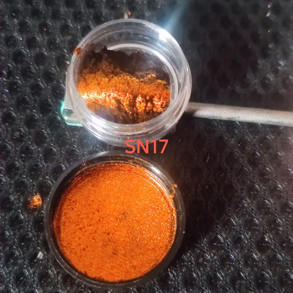 批发新品17色9D高亮单色金属晶石红金磁性金属猫眼粉  1g/瓶